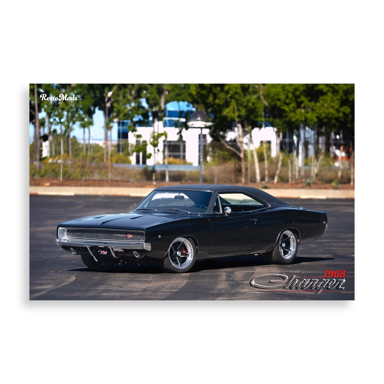 1968 Charger Paved Paradise Poster