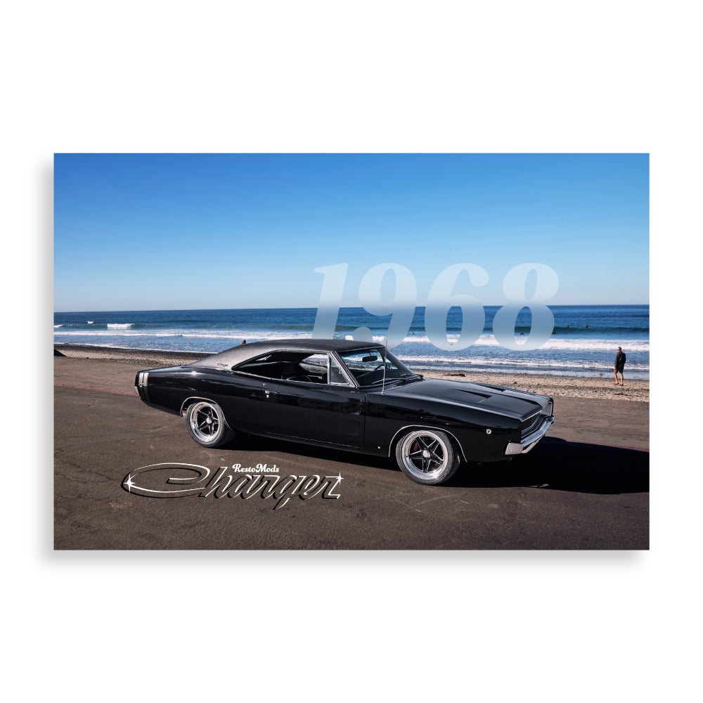 1968 Charger Beach Vibes Poster