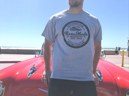 Grey RestoMods Retro Fit - Logo T-Shirt