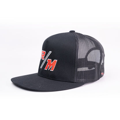 R/M Logo Black Snapback Hat